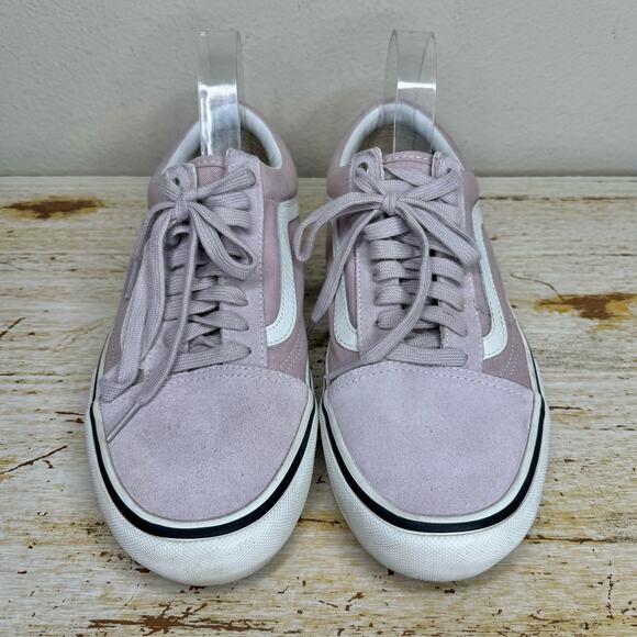 Vans Old Skool Retro Lace Up Suede Skateboard Shoes Purple Lavender - Picture 1 of 10